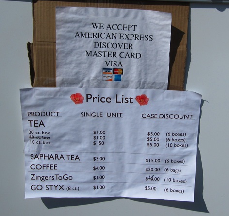 セレッシャル（Celestial Seasoning）コロラド州ボルダー テントセール (August 2009)