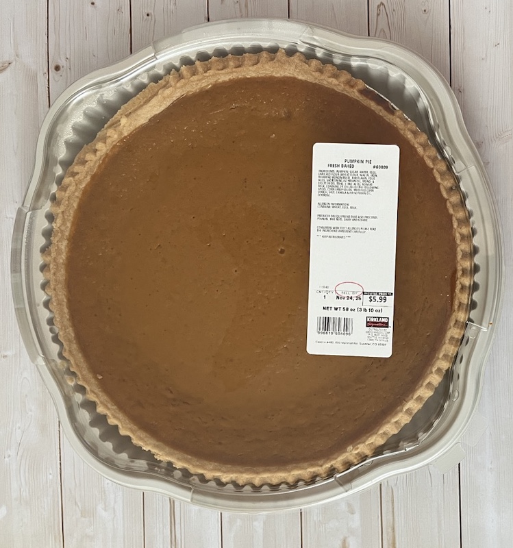 コスコ (COSTCO)の大きなパンプキンパイ