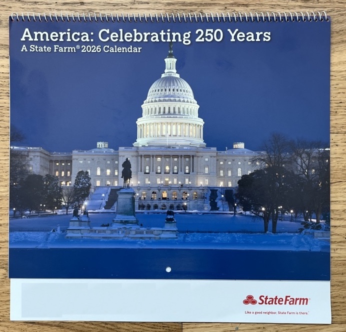 アメリカの住宅保険　カレンダー