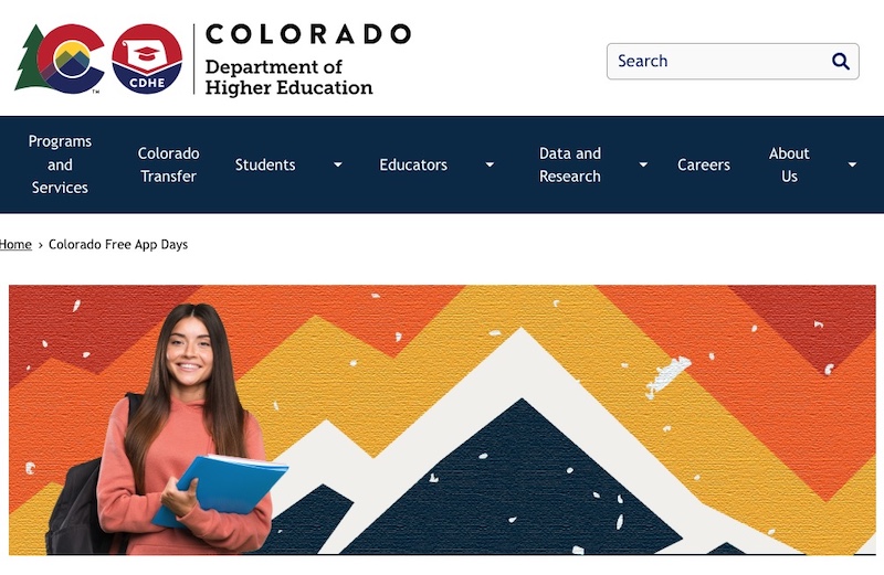 2026 Colorado Free Application Days