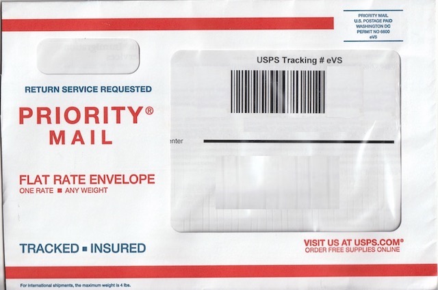 USPS Priority Mail, グリーンカード更新 到着まで約２年間