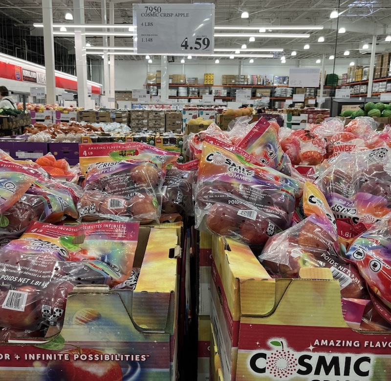 りんご COSMIC Crisp, アメリカのコスコ COSTCO (日本のコストコ)(March 2026)