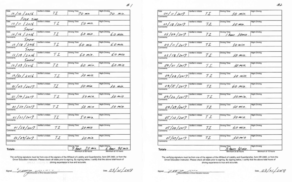 アメリカで免許取得（高校２年生 Junior）