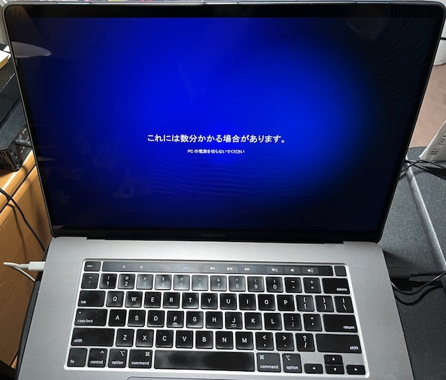 Windows 11 running on a 2019 MacBook Pro via Boot Camp