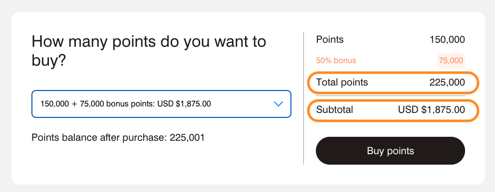 Marriott Bonvoy ポイント購入 50%ボーナス - ANA, JAL, United のマイル等にも移行可 9/23 (2024) まで