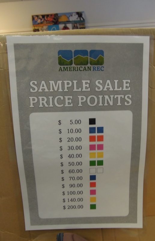 Outdoor Sample Sale コロラド州ボルダー (June 2012)